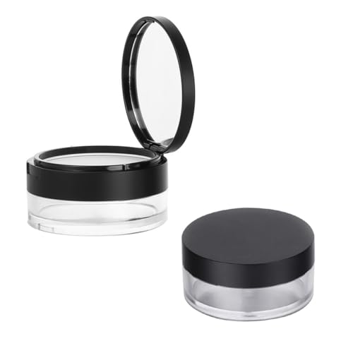 Angoily 1 Stück Karton Puderdose für unterwegs Kosmetische Reisebehälter Badezimmer-Arbeitsplatten-Organizer Kosmetikkoffer Make-up-Puder-Behälter Loses Pulver Container Make-up-Box reisen von Angoily