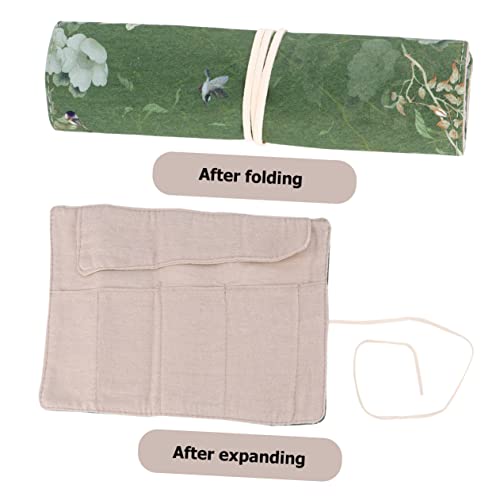 Angoily 1 Stück Retro Stiftetui Federmäppchen für Schule Grüner Aufbewahrungsbehälter für Schreibwaren Praktischer Organizer für Schüler Langlebig und Tragbar von Angoily