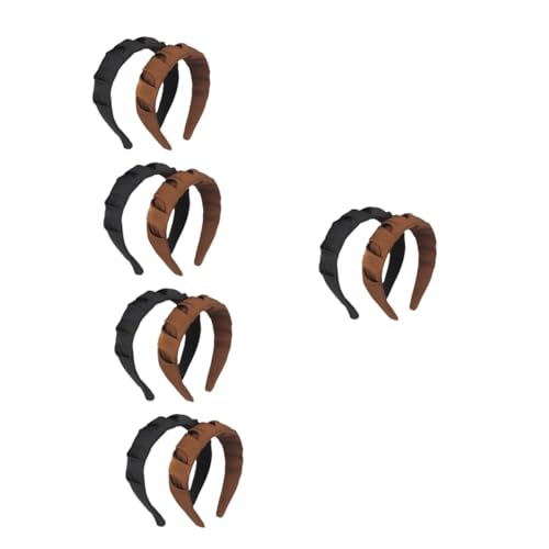 Angoily 10 Stk plissiertes Stirnband Retro-Stirnbänder für Frauen geknotete Stirnbänder haarschmuck Haarband Haargummi Tiara mädchen stirnbänder Yoga-Haar-Accessoires Spa von Angoily