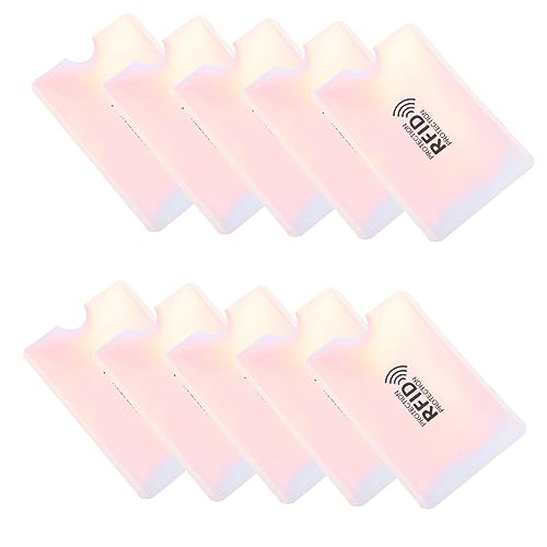 Angoily 10stücke Kartenhüllen Aus Aluminiumfolie Pet Und Pe Für Schutz Vor Scannen Und Entmagnetisierung Mehrzweckhalter Für Ausweise Und Bankkarten Tragbar Für Reisen Und Alltag von Angoily