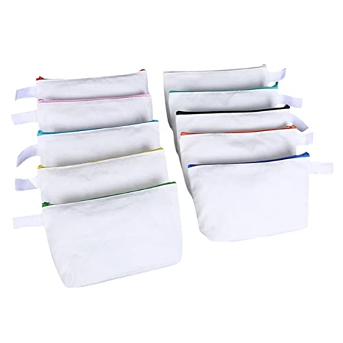 Angoily 10stücke Canvas Make-up Tasche Mit Reißverschluss Leere DIY Canvas Tasche Zum Basteln Leicht Tragbar Für Reisen Urlaub Und Outdoor-aktivitäten Kosmetiktasche Aus Leinwand Für Utens Angoily 10stücke Canvas Make-up Tasche Mit Reißverschluss Leere DIY Canvas Tasche Zum Basteln Leicht Tragbar Für Reisen Urlaub Und Outdoor-aktivitäten Kosmetiktasche Aus Leinwand Für Utens von Angoily
