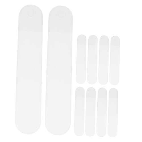 Angoily 10 Stück Mäppchen Schreibwarenzubehör Kleine Bleistiftbeutel kleine Schreibwarentasche Klarer Tasche Stiftbeutel aus Kunststoff Schreibwarentaschen Stifttaschen Plastik Transparent von Angoily