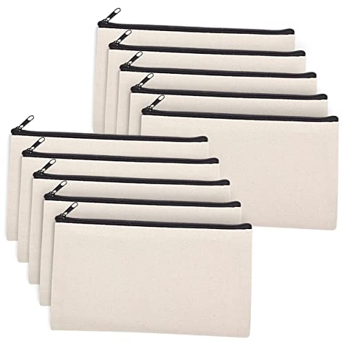 Angoily 10 Stück Sublimations Federmäppchen Canvas Make Up Taschen Sublimationsrohlinge Kosmetiktaschen DIY Wärmeübertragungs Make Up Taschen Blanko DIY Make Up Tasche Blanke Make Angoily 10 Stück Sublimations Federmäppchen Canvas Make Up Taschen Sublimationsrohlinge Kosmetiktaschen DIY Wärmeübertragungs Make Up Taschen Blanko DIY Make Up Tasche Blanke Make von Angoily