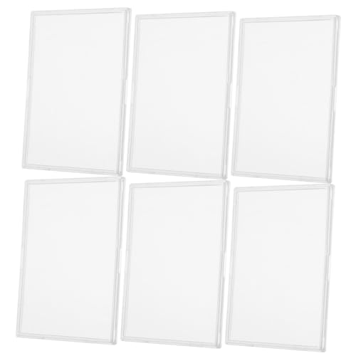 Angoily 10 Stück Teiliges Acryl Kartenetui Transparente Wiederverwendbare Harte Schutzhüllen für Sammelkarten Sportkarten Kompakt Langlebig Kratzfest für Sammler und Alltag von Angoily