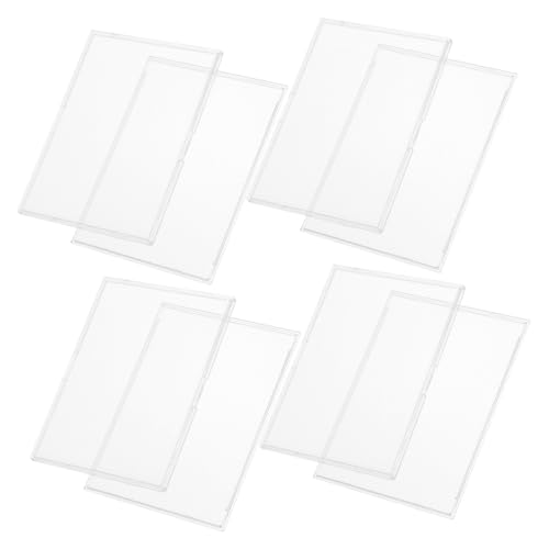 Angoily 10 Stück Teiliges Transparentes Kartenetui aus Hartplastik Kratzfeste Acryl Kartenschutzhüllen für Sportsammelkarten Glatte Oberfläche Geeignet für Sammler und Berufstätige von Angoily