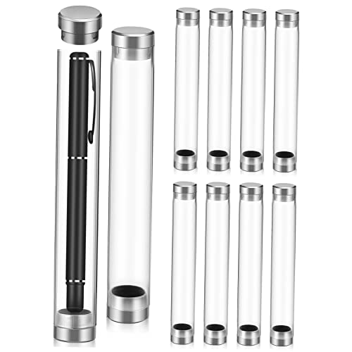 Angoily 10stücke Transparente Acrylröhren Zylindrische Stift-displayröhren Klare Aufbewahrungsbehälter Für Stifte Acrylröhren-stiftetuis Für Büro Und Schule von Angoily