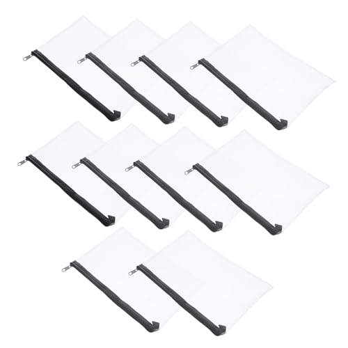 Angoily 10stücke Transparentes Federmäppchen Mit Reißverschluss Kleine Durchsichtiges Design Für Schüler Stiftehalter Aus Wasserdichtem PVC Organizer Für Schule Und Büro Leicht Und von Angoily