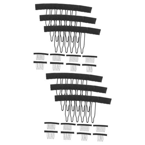 Angoily 100 Stk Haarkamm Aus Mesh Perückenkappen Stift Haarsperrwerkzeug Für Dreads Flex-werkzeuge Perückennetz-befestigungsclip Haarnetzkamm Bastelbedarf Selbstgemacht Aluminiumlegierung von Angoily