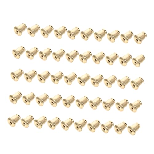 Angoily 100 Stück Kupfer Ohrringverschlüsse Langlebige Sicherheitsstopper Für Damen Selbstgemacht Schmuck Zubehör Sicher Und Leicht Kompatibel Mit Verschiedenen Ohrringen von Angoily