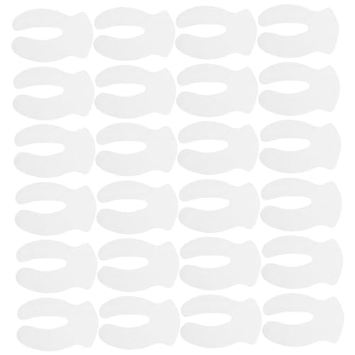 Angoily 1000 Stück U-förmiges Augenmaskenpapier Augenabdeckung für die Augenbehandlung Make-up Augenpad Einweg-Augenpad Feuchtigkeitspad für die Augen Koreanisch Patch Reinigungspad Weiß von Angoily