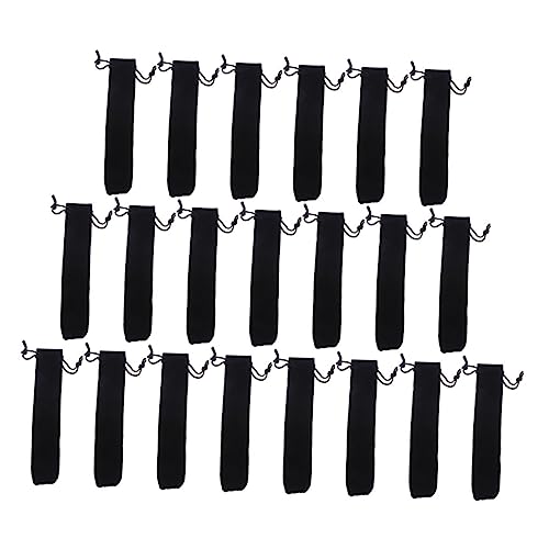Angoily 100Stücke Schwarze Stiftbeutel Drawstring Stift Halter Für Schule Und Leichte Stiftcontainer Für Kugelschreiber Und Zeichenstifte von Angoily
