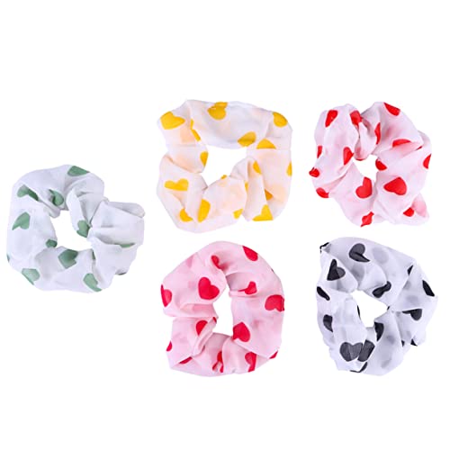 Angoily 10St Chiffon stoff Dickdarm ring haarring hair scrunchies scrunchis Haargummi für Partys haaraccessoires hair rings Mädchen Stirnband Kopfbedeckung weicher Ball Fräulein Haarseil von Angoily