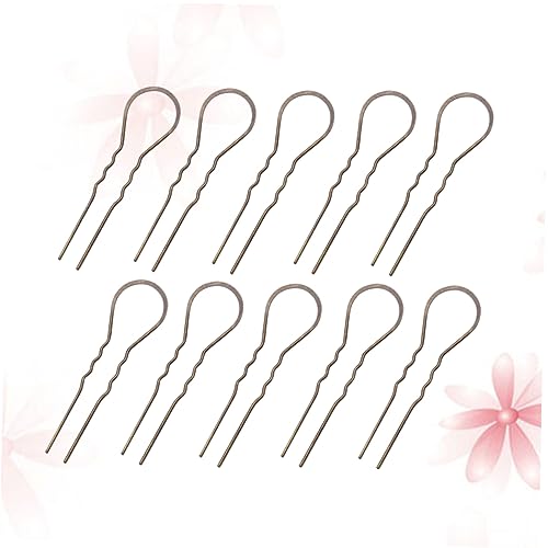 Angoily 10St U-förmige Bobby Pins aus Metall Metallklauen für die Finger Haarspangen Haarklammer stäbchen Haarnadel Haarstock U-förmiger Haarstab Mädchen Haarschmuck Zubehör Brötchen Braut von Angoily