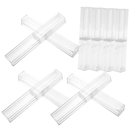 Angoily 10Stücke Stiftboxen Für Transparente Schreibwarenbehälter Stiftehalter Geschenkschachteln Für Schule Und Praktische Organizer Für Stifte Und Schreibutensilien von Angoily