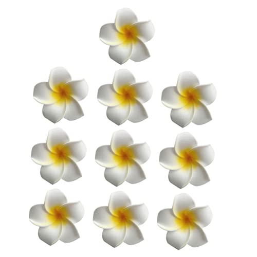 Angoily 10St Frangipani-Kopfschmuck Metallische Haarspangen hawaiianische Brautspange hawaii haarklammer hair accessories for girls Haarnadel hawaii haarspange Mode von Angoily