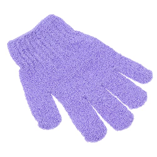 Angoily 10st Fünf-finger-badehandschuhe Handwäscher Babyhandschuhe Reinigungsschwamm Badeschwamm-peeling Für Kleinkinder Sonnenschutzhandschuhe Für Damen Nylon Fräulein Violett Spa Gesicht von Angoily