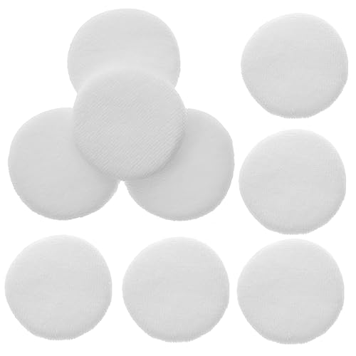 Angoily 12St Puderquaste wiederverwendbare Wattepads Make-up-Mixer Schwämme Mädchen-Kosmetik-Puff-Tool kleine Kosmetikquaste Einfach Make-up-Pad trockenes Pulver Werkzeug Frau Schwamm Weiß von Angoily