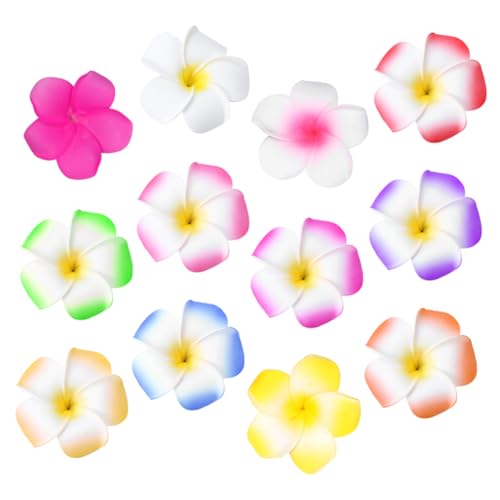 Angoily 12St hawaii haarklammer geschenke für freundinnen Plumeria-Haarspange aus Schaumstoff Haarspange für Damen Haar Klammern Haarschmuck Blumenhaarspangen für Frauen von Angoily