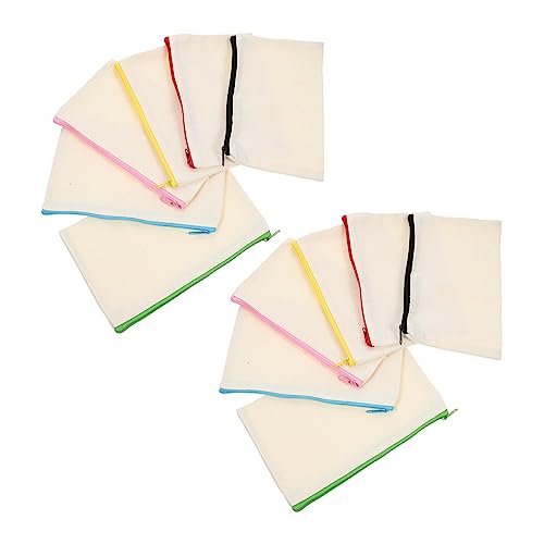 Angoily 12stücke Kosmetiktasche Aus Mit Reißverschluss Make-up-Tasche Zum Aufbewahren Von Kosmetika Und Toilettenartikeln Reise-Organizer Für Snacks Und Stifte Vielseitig Einsetzbar von Angoily