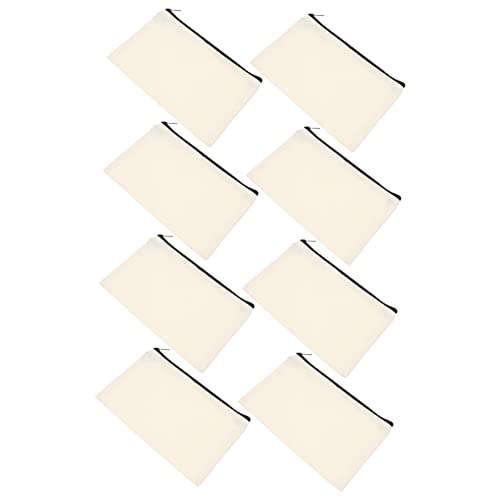 Angoily 12stücke Leere Federmäppchen Aus Canvas DIY Reisetasche Mit Reißverschluss Kosmetiktasche Make-up-Tasche Mehrzweck-Canvas-Taschen Für Schreibwaren Und Utensilien von Angoily