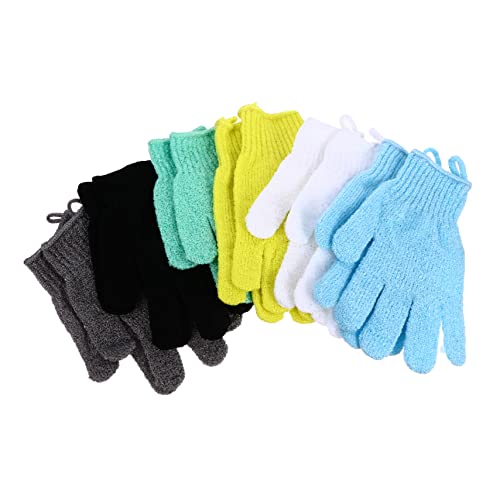 Angoily 12St Badehandschuhe Reinigungstuch Duschhandschuh durchblutung fördern exfoliating glove handtücher Handtuch Hautpflegehandschuh Duschreiniger sauber Wäscher Wanne von Angoily