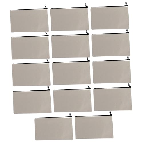 Angoily 14Stücke Bleistiftbeutel Canvas Mit Reißverschluss Leere DIY Stofftaschen Für Bemalen Und Aufbewahren Von Schreibwaren Mit Schwarzem Angoily 14Stücke Bleistiftbeutel Canvas Mit Reißverschluss Leere DIY Stofftaschen Für Bemalen Und Aufbewahren Von Schreibwaren Mit Schwarzem von Angoily
