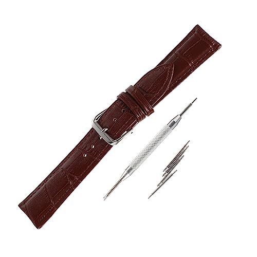 Angoily 1Satz Ersatz Uhrenband Aus Hochwertigem Rindsleder Verstellbar Mit Eleganter Holzbox Passend Für Klassische Für Herren Jugendliche von Angoily