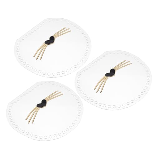 Angoily 1Satz Handgefertigte Acrylplatten Für Geflochtene Taschen Transparente Materialplatten Für DIY Webprojekte Handtaschenzubehör Für Einzigartige von Angoily