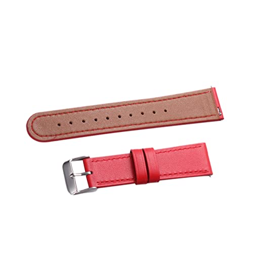 Angoily 1Stk Armband Riemen für Männer Band für Männer Uhren Herrenuhr aus Leder kleiner Reisekabel-Organizer Lederriemen Frauenbands Herren Leder Einfache Installation Armbänder Gurt rot von Angoily