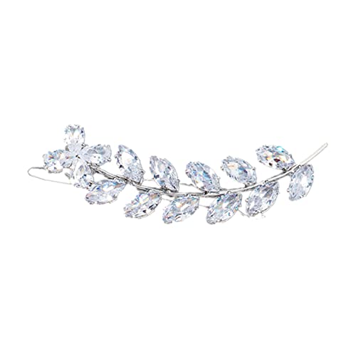 Angoily 1Stk Haarspange aus Zirkon Hochzeitshaarschmuck für Frauen Hochzeitshaarspangen für Bräute Elegant Haarspange Haarklammer Haarnadel Kopfschmuck für Mädchen Anmut von Angoily