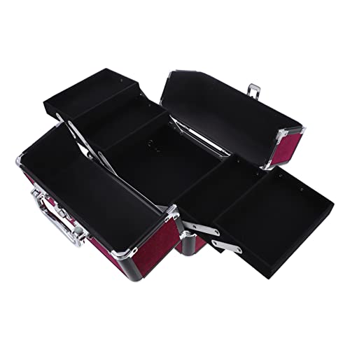 Angoily Tragbar 1Stk Kosmetikkoffer aus Aluminiumlegierung Reisekosmetiktasche Organizer für Make-up-Kosmetikkoffer Make-up-Taschen schminkkoffer Reise-Kosmetiktasche Beutel Machen von Angoily