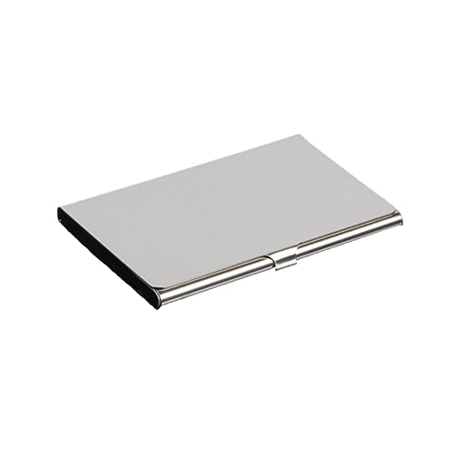 Angoily Namenshalter Aus Metall Businesshalter Für Männer Und Frauen Edelstahl Business Case Kreditkartenhalter Kann Als Spiegel Verwendet Werden von Angoily