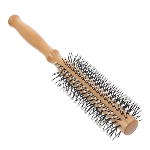 Angoily 1stk Frisierkämme Aus Holz Eberhaarkamm Rundbürste Zum Föhnen Rundhaarbürste Aus Holz Runde Haarbürste Haarstyler-bürste Haarbürste Für Frauen Haupt Fräulein Bürstenkopf Lotusbaum von Angoily