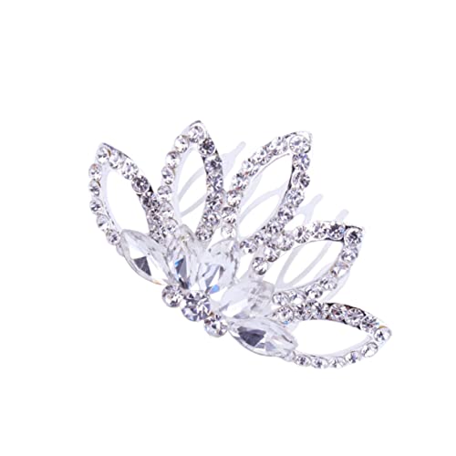 Angoily 1stk Farbige Haarspangen Diamant-kopfschmuck Braut Prinzessin Kamm Hochzeitskamm Diamantkamm Haarkämme Für Frauen Haarbänder Für Mädchen Weiß Zubehör Koreanische Version Damen von Angoily