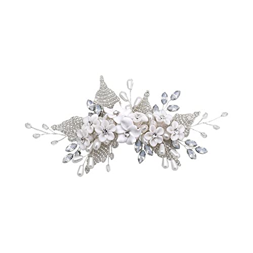 Angoily 1Stk Kopfbedeckungen für die Braut haarkämmchen frisierkamm Hochzeit Haarspange Kopfschmuck aus Kristall Tiara hochzeitsdeko Blumenkopfschmuck Dame Kopfschmuck von Angoily