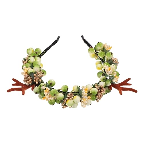 Angoily 1stk Simulation Beeren Stirnband Kalenderblöcke Aus Holz Rentier Kopfbedeckung Entzückender Weihnachtlicher Kopfschmuck Elchgeweih Kind Kranz Plastik Erwachsener Angoily 1stk Simulation Beeren Stirnband Kalenderblöcke Aus Holz Rentier Kopfbedeckung Entzückender Weihnachtlicher Kopfschmuck Elchgeweih Kind Kranz Plastik Erwachsener von Angoily