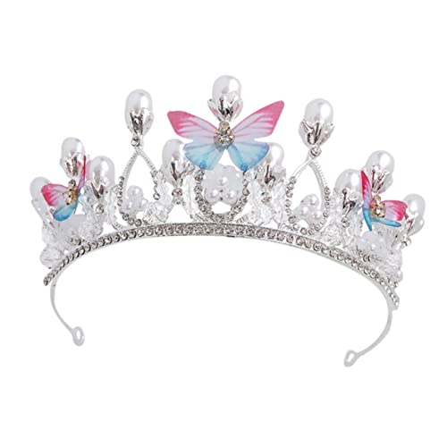 Angoily 1stück Mädchen Krone Haarband Haarschmuck Tiara Für Partys Geburtstagsfeiern Und Besondere Anlässe Silbernes Kopfstück Für Kleine Prinzessinnen von Angoily
