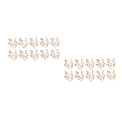 Angoily 2 Sätze Teiliges Diy Haarschmuck Mit Kristallblättern Haaraccessoires Für Frisuren Für Besondere Anlässe Und Persönliche Designs 10 Stück * 2 von Angoily