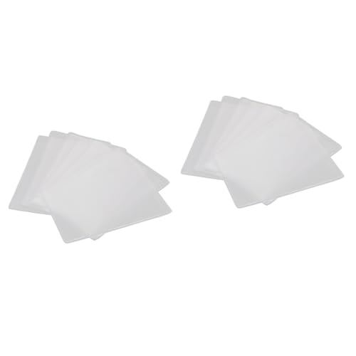 Angoily 2 Sätze Transparentes Silikon Halter Für Buskarten Id Karten Und Mitgliedskarten Dull Polish Design Leicht Und Praktisch Für Organisation 50 Stück * 2 von Angoily