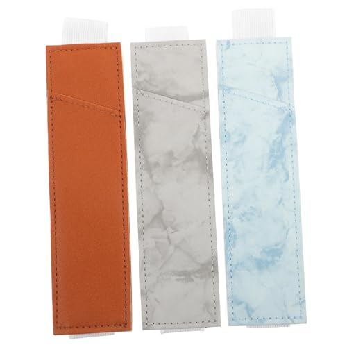 Angoily 2 Sätze Unterschrift Stift Tasche Beutel Hülse Stift Halter Notebook Stift Abdeckung Stift Halter Für Buch Stift Halter Für Notebook Journal Stift 3 Stück * 2 Zufällige Farbe von Angoily