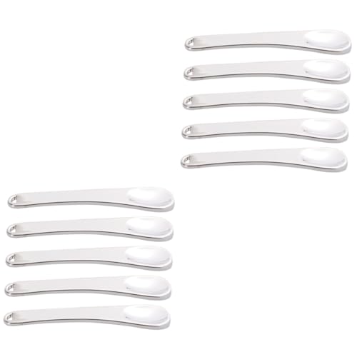 Angoily 2 Sets Ergonomischer Mini-make-up-löffel Metall-make-up-spatel Für Hautpflege Creme 5 Stück * 2 von Angoily