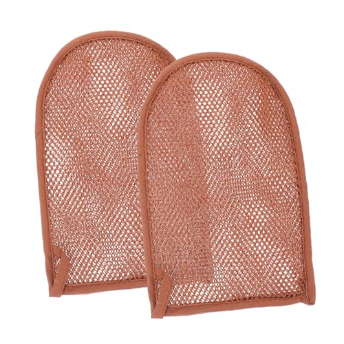 Angoily 2 Badetuch Dusch-Peeling-Handschuh Peeling-Handschuhschrubber exfoliating glove exfoliate gloves Badewäscher für den Körper Badehandschuhe -Peelinghandschuh gefrostet Mann von Angoily