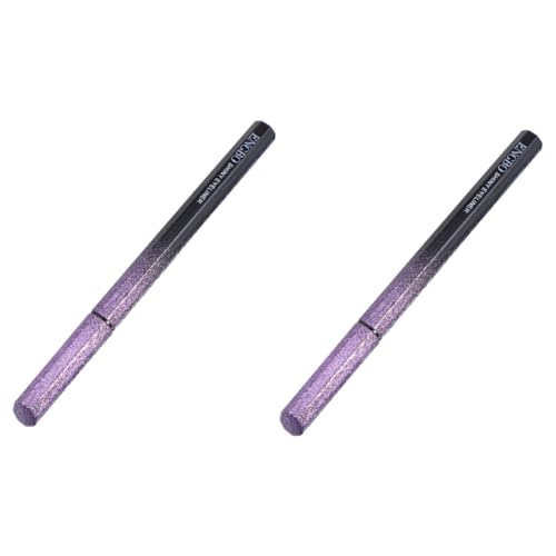 Angoily 2 Stk Eyeliner Glitzer Buntstifte schweißfest Augenkosmetik Kein Fleck Plastik Violett von Angoily