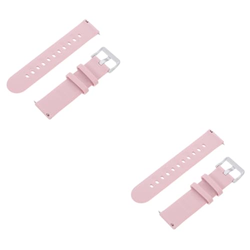 Angoily 2 Stk Gurt Für Kinder Armbänder Rosa Gummiband Anschauen Kieselgel von Angoily