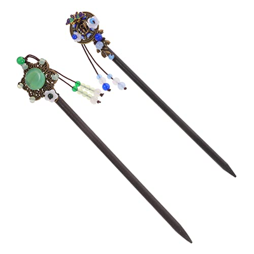 Angoily 2 Stück Vintage Chinesische Haarstäbe Für Frauen Haarschmuck Mädchenstab Haarnadel Chinesische Haarnadeln Haarstäbchen Für Frauen von Angoily