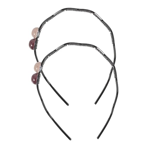 Angoily Haarmanschette 2 Stk Haarschmuck für Frauen Zickzack-Stirnband süßes Stirnband für Frauen Haarschmuck für Damen bilden Kamm Schal Kopfbedeckung Fräulein schmücken Harz von Angoily