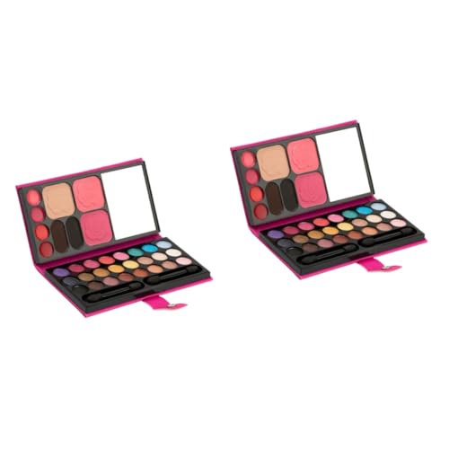 Angoily Lidschattenpuder 2 Stück 33 lidschatten Make-up-Palette matt Geldbeutel Lidschatten-Paletten von Angoily