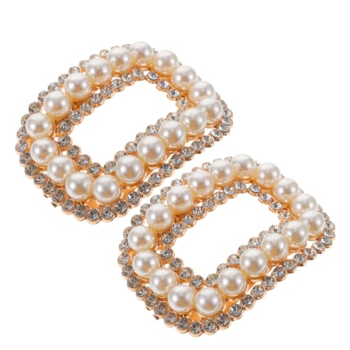 Angoily 2 Stück Abnehmbare Strass Schnallen für Hochzeits und Partyschuhe Schmuckdekorationen für Damen Fußbekleidung von Angoily