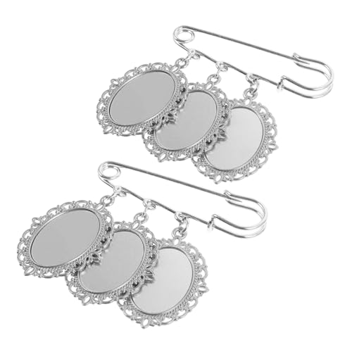 Angoily 2 Stück Brosche hochzeitsgeschenk charms anhänger Pin-Herstellungsset Pin-Ornament aus Legierung Sicherheitsnadelverzierung Zinklegierung Silver Angoily 2 Stück Brosche hochzeitsgeschenk charms anhänger Pin-Herstellungsset Pin-Ornament aus Legierung Sicherheitsnadelverzierung Zinklegierung Silver von Angoily