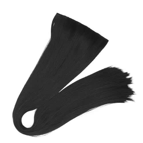 Angoily 2 Stück Damen Clip in Glattes Haar Extensions Künstliche Falsche Haare Stilvolle Haarteile von Angoily
